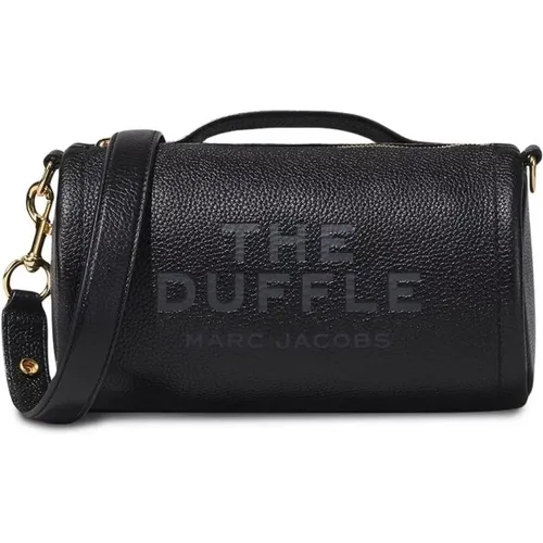 Schwarze Schultertasche aus genarbtem Leder , Damen, Größe: ONE Size - Marc Jacobs - Modalova