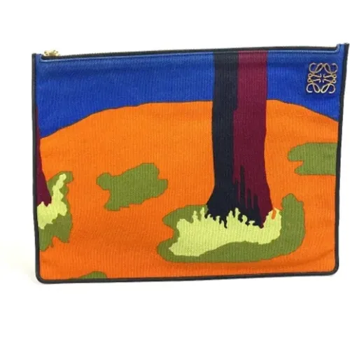 Pre-owned Clutches, female, , Size: ONE SIZE Pre-owned Fabric clutches - Loewe Pre-owned - Modalova