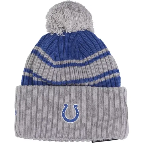 Beanies, male, , Size: ONE SIZE Indianapolis Colts Pom Pom Beanie Hat - new era - Modalova