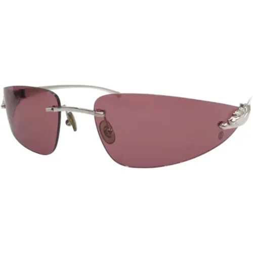 Pre-owned Accessories, female, , Size: ONE SIZE Pre-owned Glass sunglasses - Cartier Vintage - Modalova