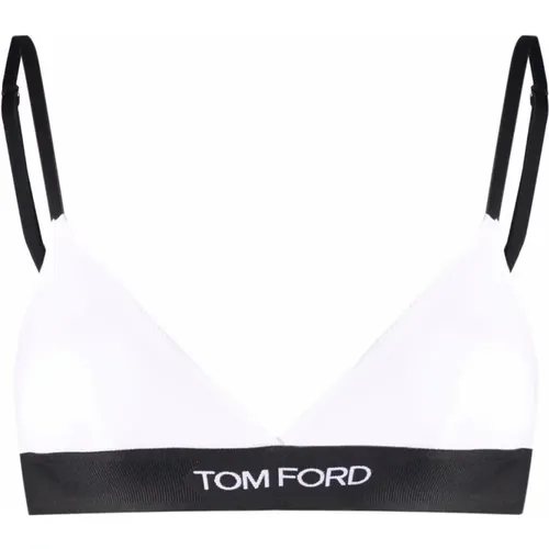 Weißer Modal Signature BH , Damen, Größe: M - Tom Ford - Modalova