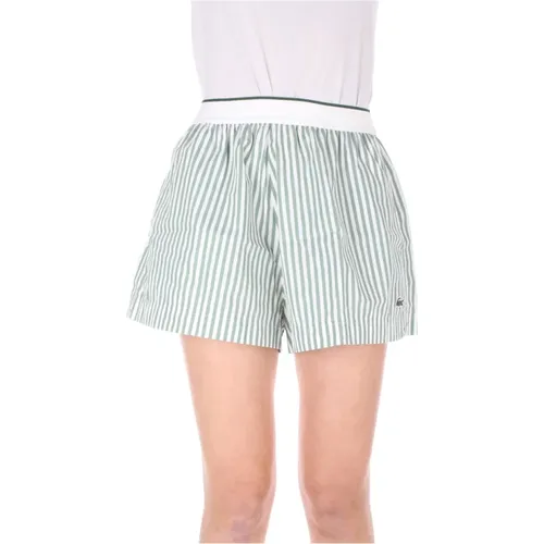 Stylische weiße Shorts , Damen, Größe: S - Lacoste - Modalova