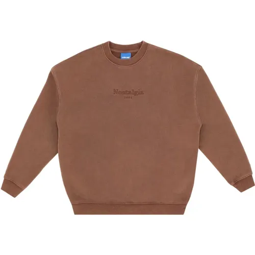 Brauner Crewneck Pullover Herbst/Winter 2024 , Herren, Größe: L - Usual - Modalova