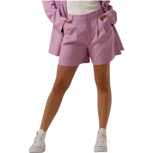 Rosa High Waist Shorts für den Sommer , Damen, Größe: S - Colourful Rebel - Modalova