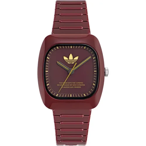 Watches, unisex, , Size: ONE SIZE Retro Wave Two Burgundy Watch - Adidas - Modalova