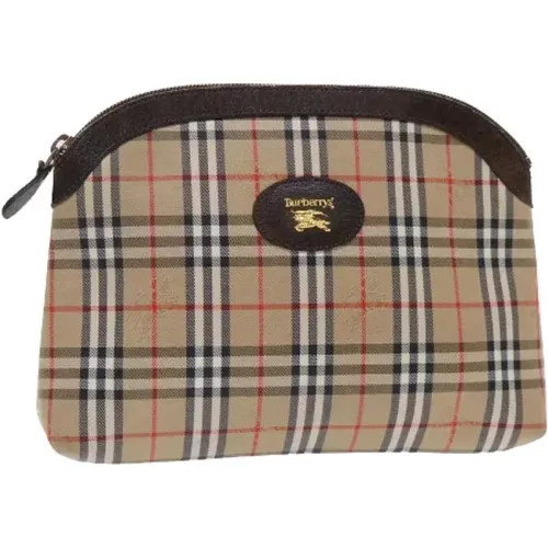 Pre-owned Clutches, female, , Size: ONE SIZE Pre-owned Cotton pouches - Burberry Vintage - Modalova