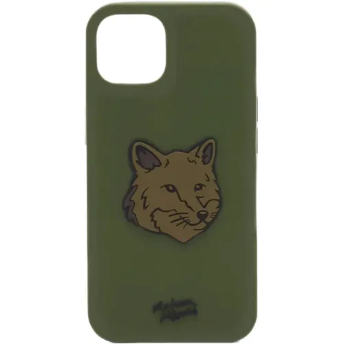 Fox Patch Silicone iPhone Case , unisex, Sizes: ONE SIZE - Maison Kitsuné - Modalova