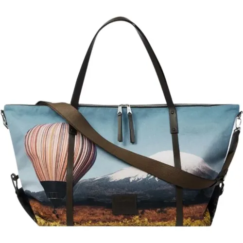 Canvas Duffel Tasche mit Signaturdruck - PS By Paul Smith - Modalova