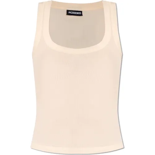 Ribbed sleeveless top , female, Sizes: M, XS, L, S - Jacquemus - Modalova