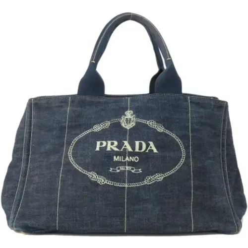 Pre-owned Denim prada-bags , female, Sizes: ONE SIZE - Prada Vintage - Modalova