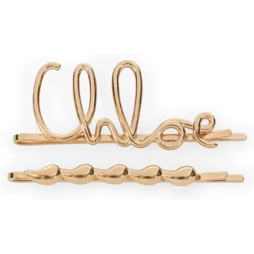Hair Accessories, female, , Size: ONE SIZE Iconic Hair Clips - Chloé - Modalova