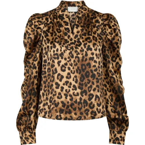 Blouses, female, , Size: M Leopard Print Blouse Rosslyn Style - NEO NOIR - Modalova