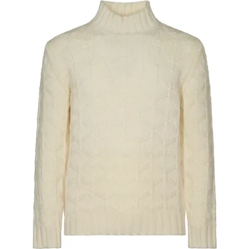 Turtlenecks, male, , Size: XL Cream Sweaters for Stylish Look - Kangra - Modalova