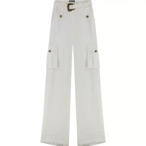 Wide Trousers, female, , Size: 2XS Cargo trousers - Versace Jeans Couture - Modalova