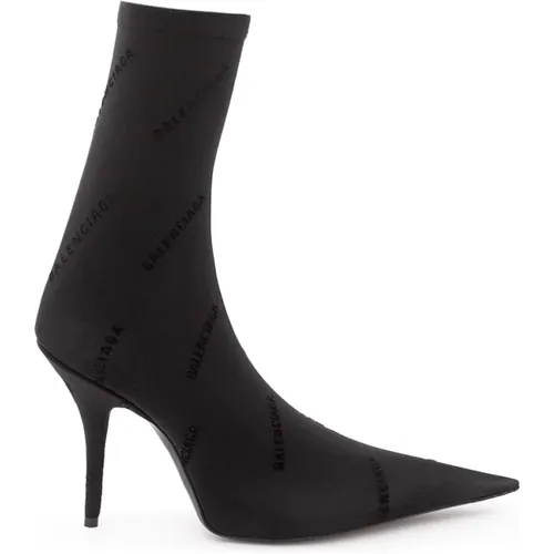 Stylish Heeled Boots for Women , female, Sizes: 6 1/2 UK - Balenciaga - Modalova