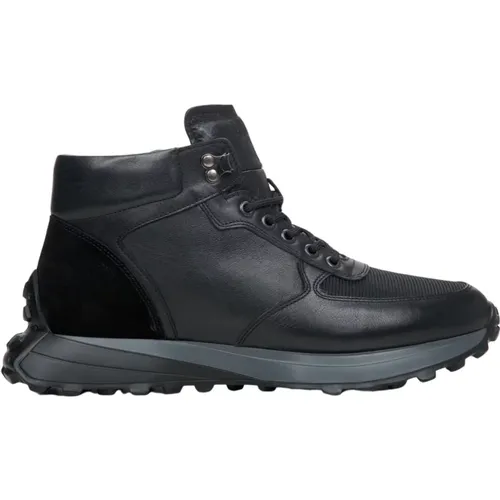 Herren High-Top Sneakers aus gemischten Materialien in Schwarz Er00114066 , Herren, Größe: 40 EU - Estro - Modalova