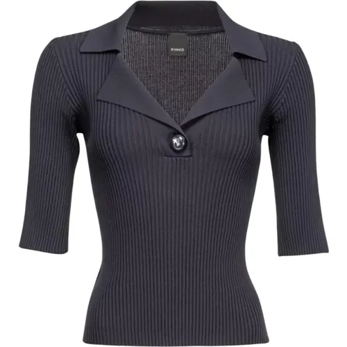 Elegant Polo Shirt Costina , female, Sizes: M - pinko - Modalova