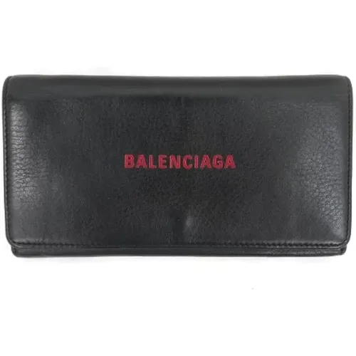 Pre-owned Wallets, male, , Size: ONE SIZE Pre-owned Leather wallets - Balenciaga Vintage - Modalova