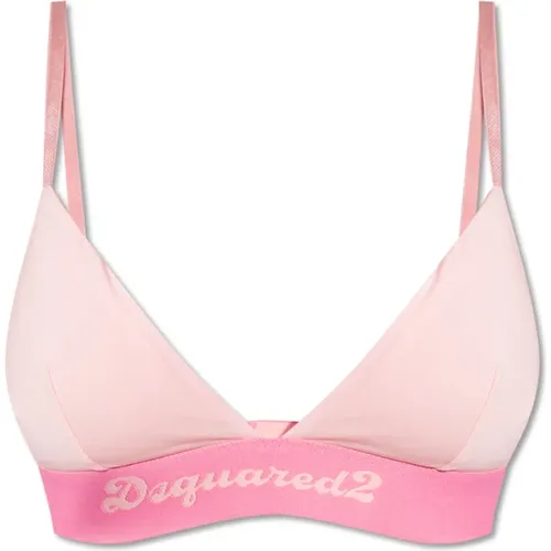 Bras, female, , Size: XL Bra with logo - Dsquared2 - Modalova