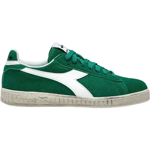 Sneakers, male, , Size: 8 US Unisex Low-Top Sneakers in Synthetic Leather - Diadora - Modalova