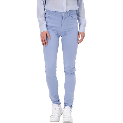 Stretch Skinny Jeans in Lila , Damen, Größe: W30 - Simple - Modalova