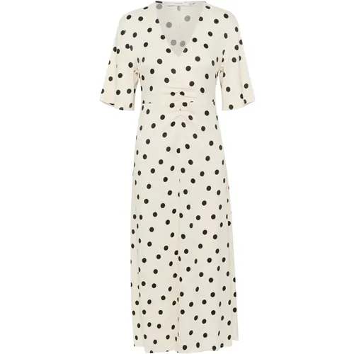 Midi Kleid mit Polka Dots Afterglow , Damen, Größe: S - Gestuz - Modalova