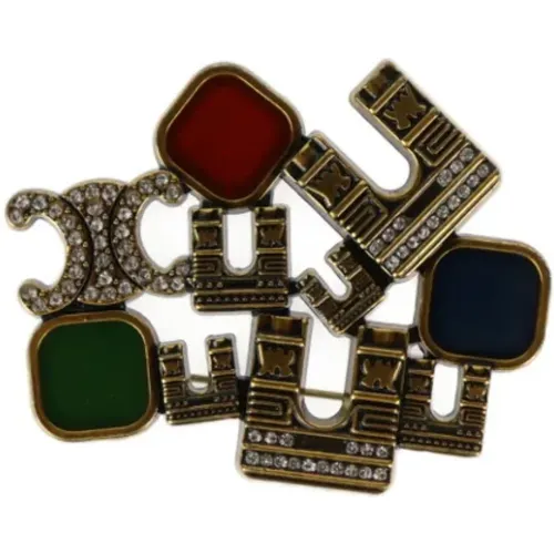 Pre-owned Jewellery, female, , Size: ONE SIZE Pre-owned Metal brooches - Celine Vintage - Modalova