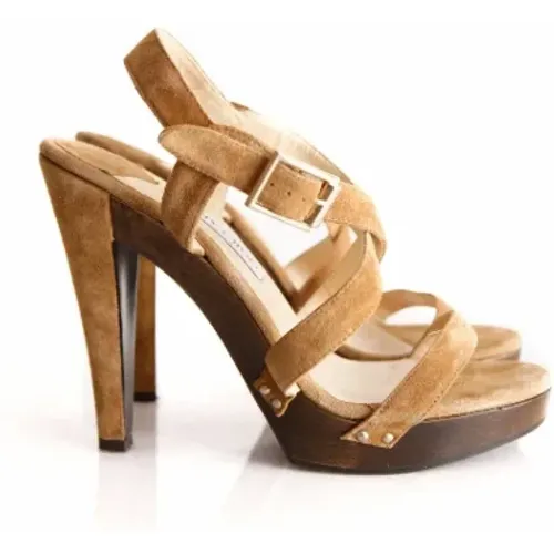 Pre-owned Wildleder sandals - Jimmy Choo Pre-owned - Modalova