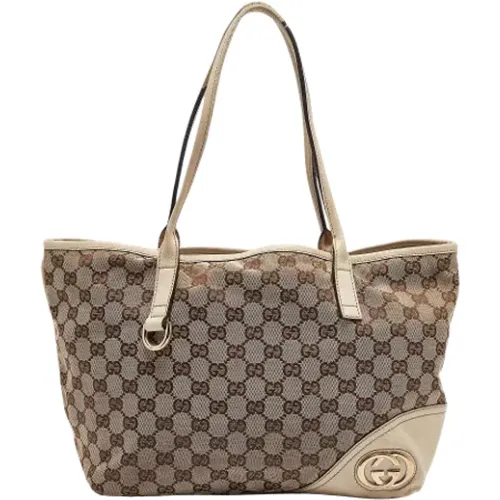 Pre-owned Tote Bags, female, , Size: ONE SIZE Pre-owned Canvas totes - Gucci Vintage - Modalova