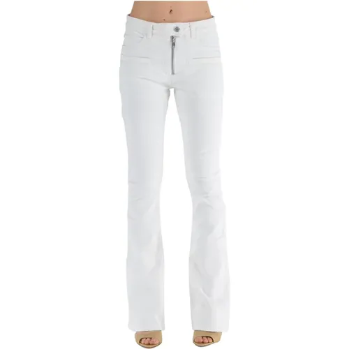 Low Rise Denim Zipper Jeans , female, Sizes: W27, W26 - Courrèges - Modalova