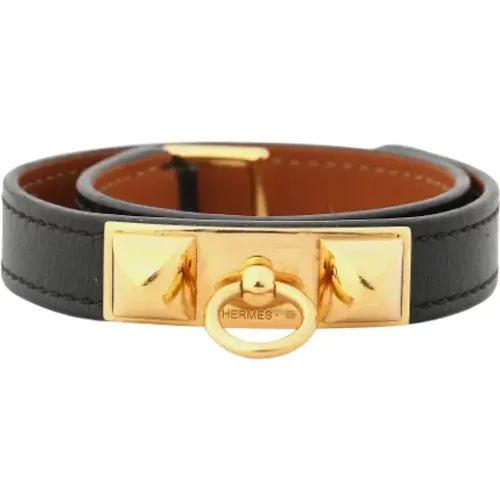 Pre-owned Leather bracelets , female, Sizes: ONE SIZE - Hermès Vintage - Modalova