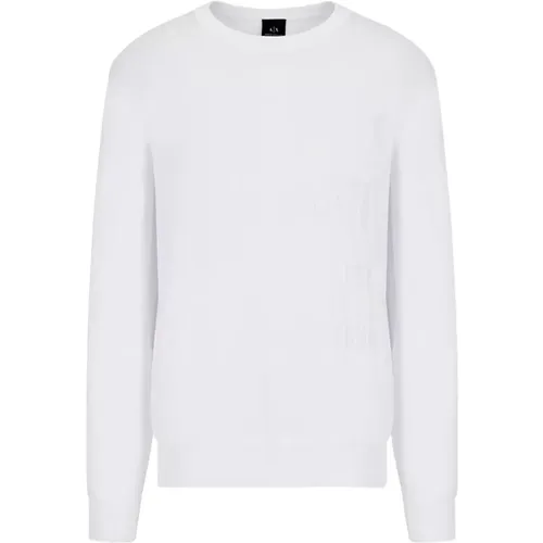 Logo Lettering Sweater , male, Sizes: L - Armani Exchange - Modalova