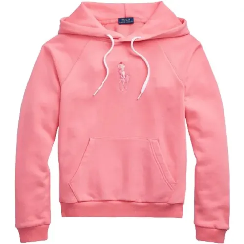 Rosa Band Kapuzenpullover , Damen, Größe: XS - Polo Ralph Lauren - Modalova