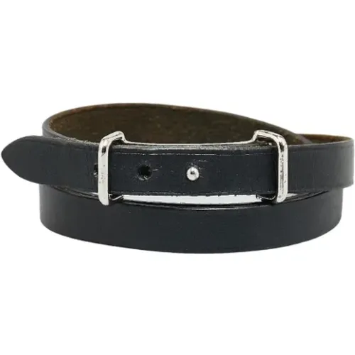 Pre-owned Jewellery, male, , Size: ONE SIZE Pre-owned Leather bracelets - Hermès Vintage - Modalova