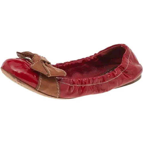 Pre-owned Leder flats , Damen, Größe: 38 EU - Prada Vintage - Modalova