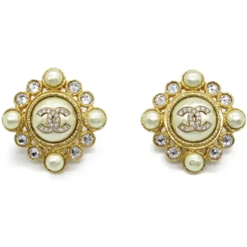 Pre-owned Jewellery, female, , Size: ONE SIZE Pre-owned Fabric earrings - Chanel Vintage - Modalova