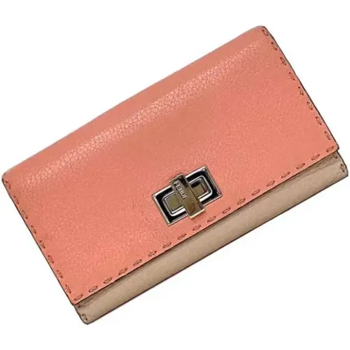 Pre-owned Wallets, female, , Size: ONE SIZE Pre-owned Leather wallets - Fendi Vintage - Modalova