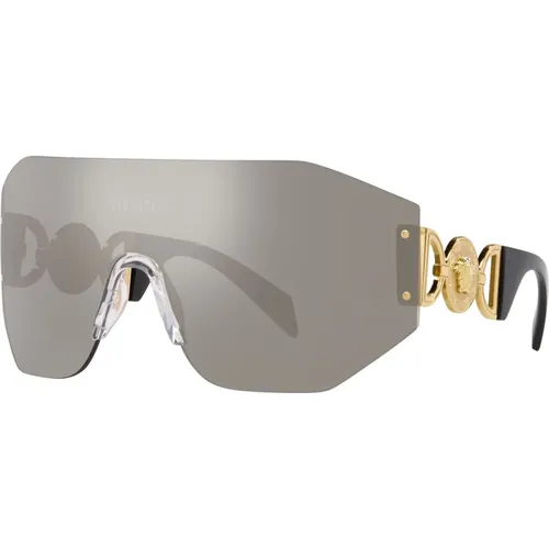 Gold/Silver Sunglasses , unisex, Sizes: 45 MM - Versace - Modalova