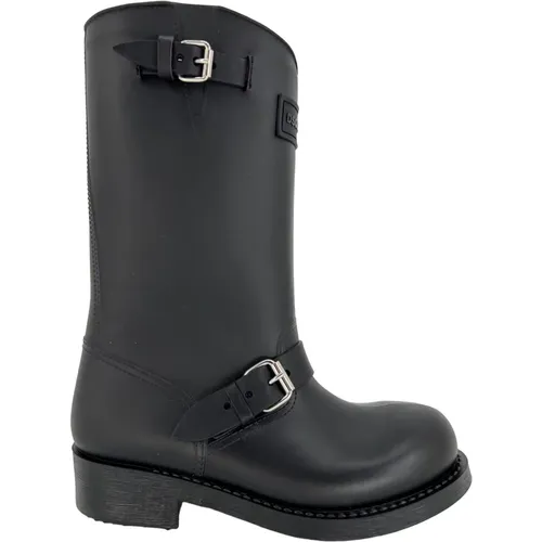 Stylischer Gummi Biker Stiefel - Dsquared2 - Modalova