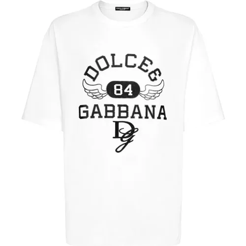 T-shirts and Polos , male, Sizes: M - Dolce & Gabbana - Modalova