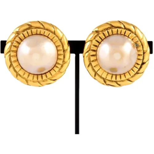 Pre-owned Metal earrings , female, Sizes: ONE SIZE - Chanel Vintage - Modalova