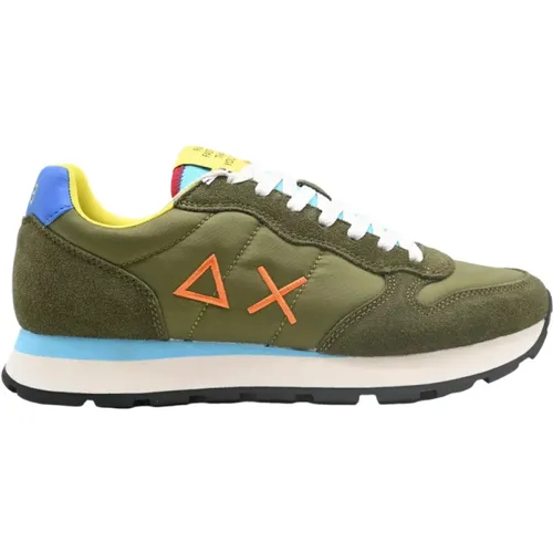 Running Sneakers for Peace Militare , male, Sizes: 9 UK - Sun68 - Modalova