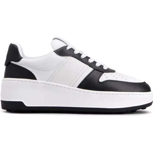 Leather Sneakers Panelled Design , female, Sizes: 5 UK, 6 UK - TOD'S - Modalova