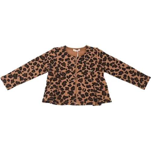 Leopardenmuster Fullzip Sweatshirt - Liu Jo - Modalova