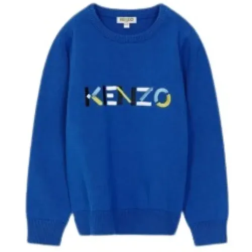 Bunter Oversized Sweatshirt mit Besticktem Logo - Kenzo - Modalova
