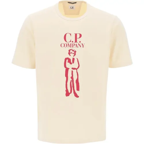 T-Shirts , Herren, Größe: XL - C.P. Company - Modalova