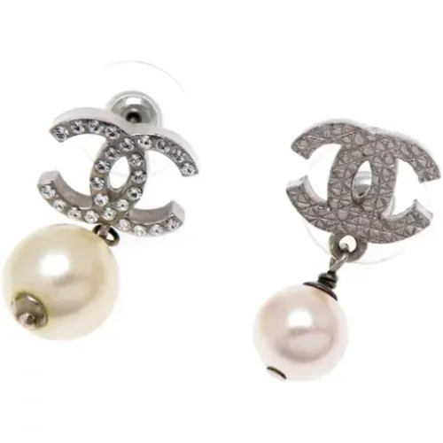 Pre-owned Jewellery, female, , Size: ONE SIZE Pre-owned Metal earrings - Chanel Vintage - Modalova