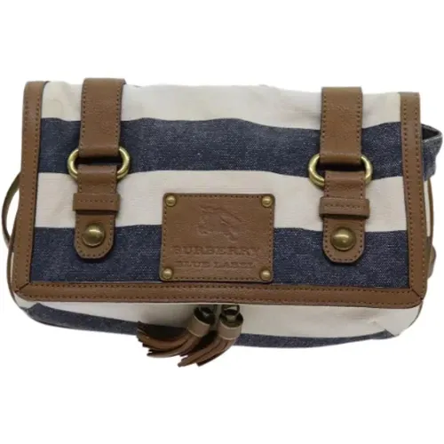 Pre-owned Cross Body Bags, female, , Size: ONE SIZE Pre-owned Canvas shoulder-bags - Burberry Vintage - Modalova