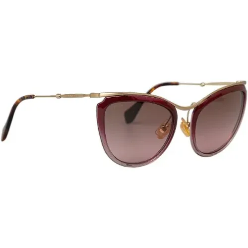 Pre-owned Accessories, female, , Size: ONE SIZE Pre-owned Plastic sunglasses - Miu Miu Pre-owned - Modalova