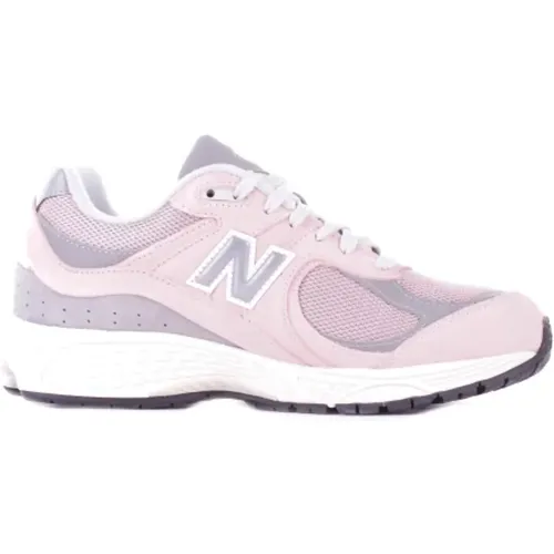 Rosa Wildleder Sneakers Gummisohle , Damen, Größe: 40 EU - New Balance - Modalova